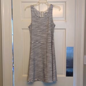 Navy and White Striped Sundress Size S
